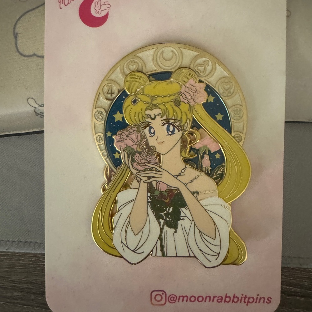 Moon Rabbit Pins Sailor Moon Princess Serenity Anime Enamel Pin